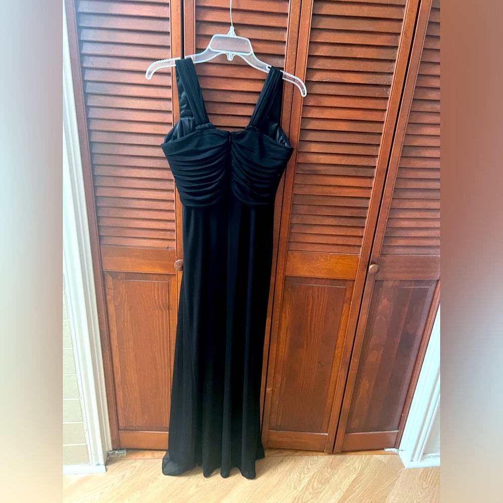 Black maxi formal long dress wedding